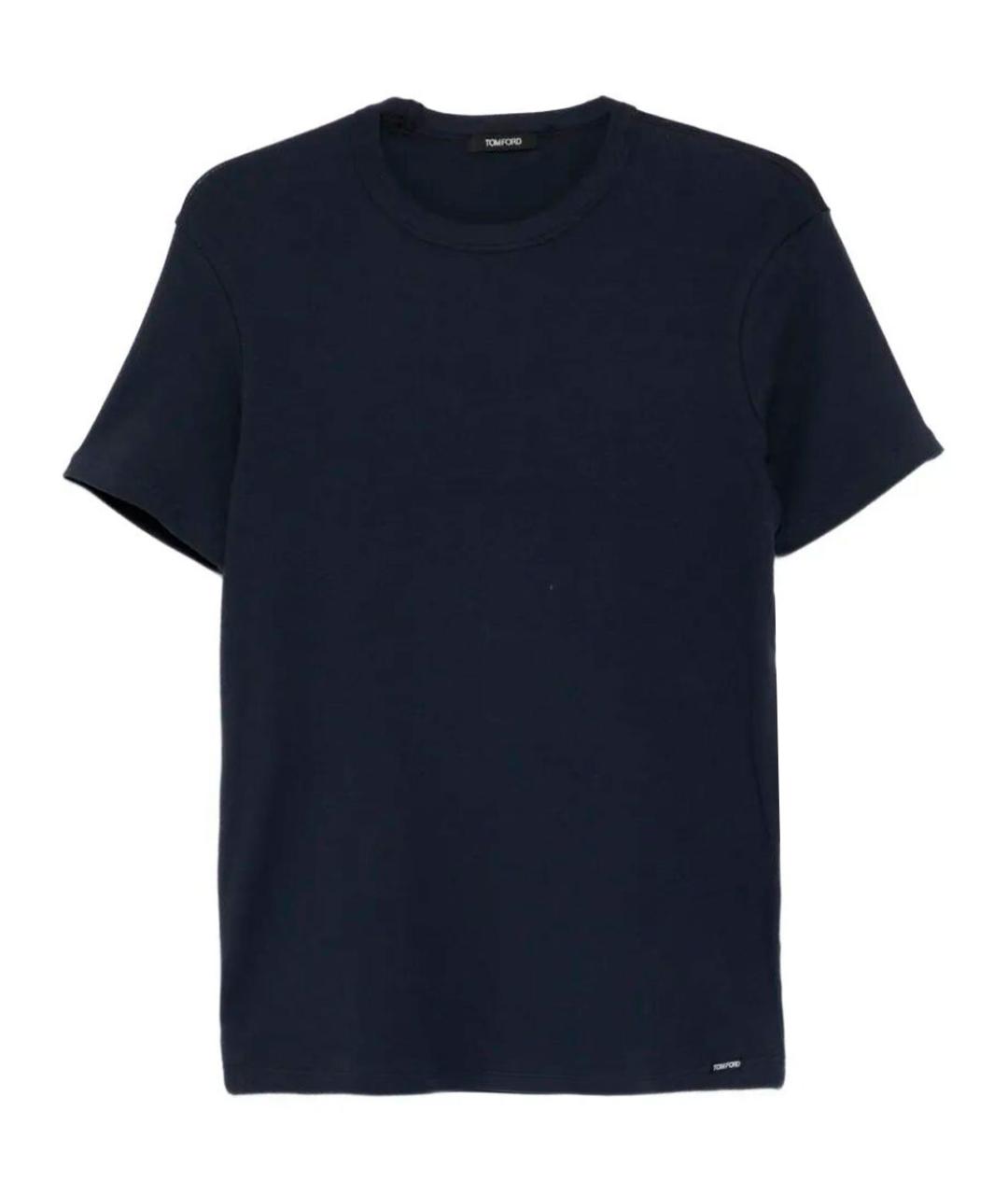 TOM FORD Синяя хлопковая футболка, фото 1