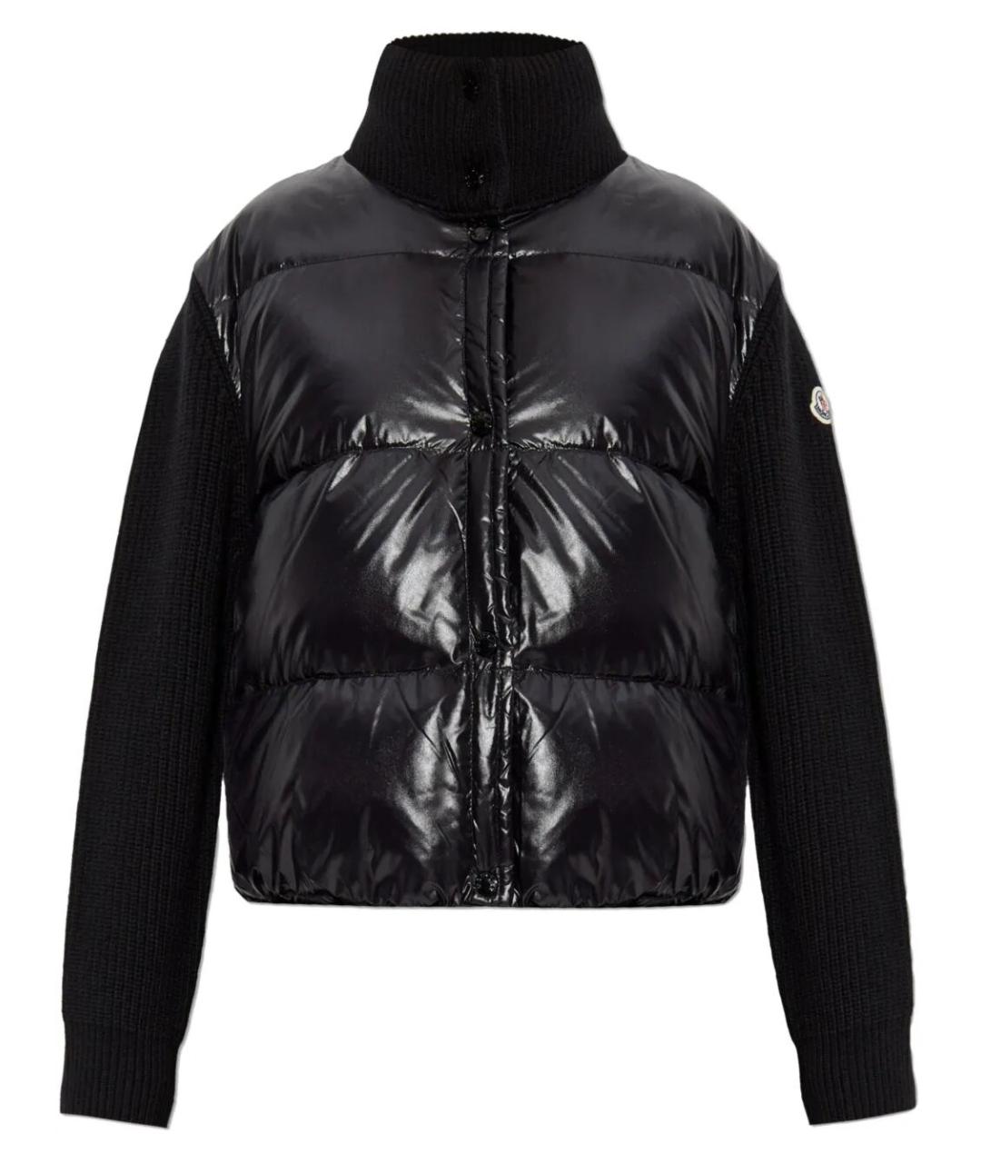 MONCLER Черная кашемировая куртка, фото 1