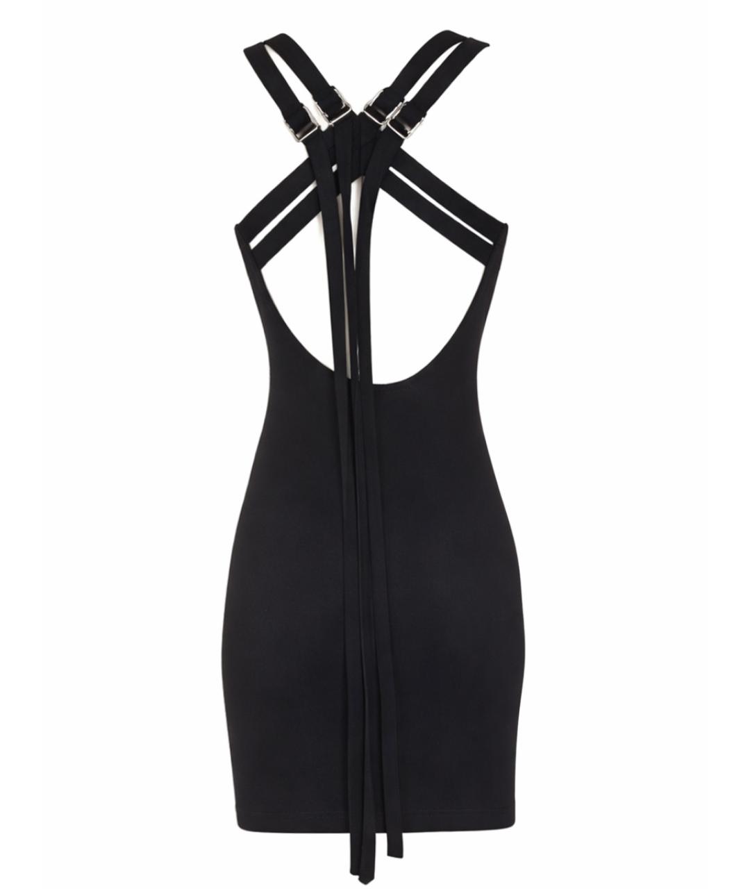 THE ATTICO Черное вискозное повседневное платье, фото 3