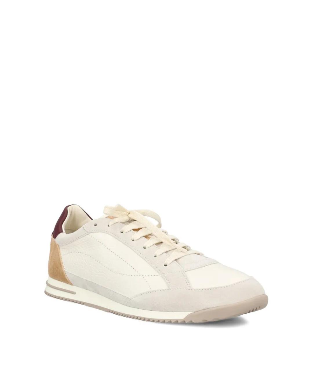 BRUNELLO CUCINELLI Мульти кожаные низкие кроссовки / кеды, фото 2