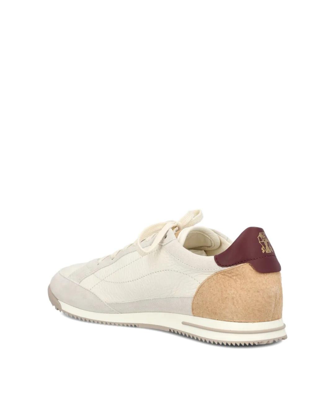 BRUNELLO CUCINELLI Мульти кожаные низкие кроссовки / кеды, фото 3