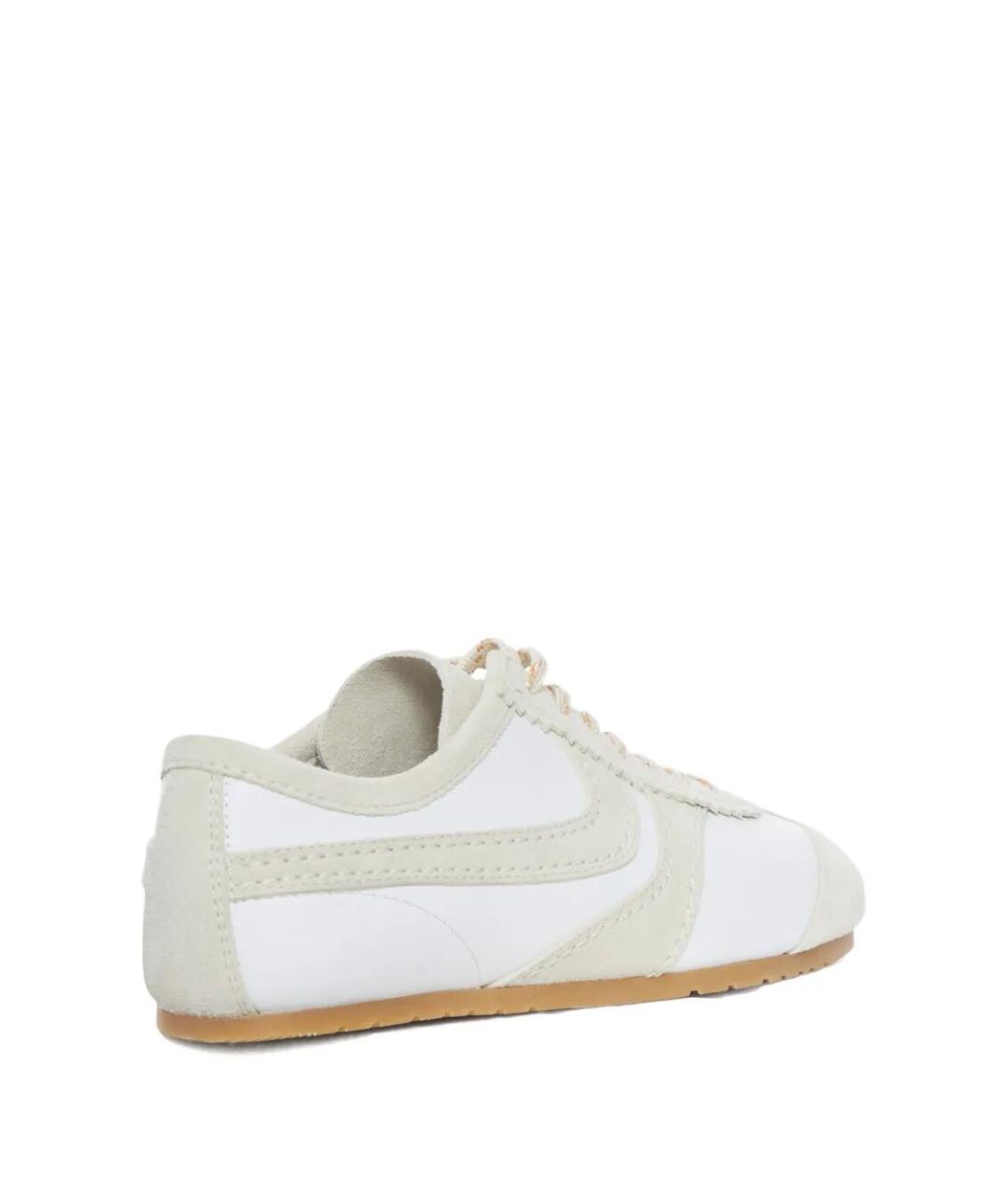 DRIES VAN NOTEN Белые кожаные кроссовки, фото 3