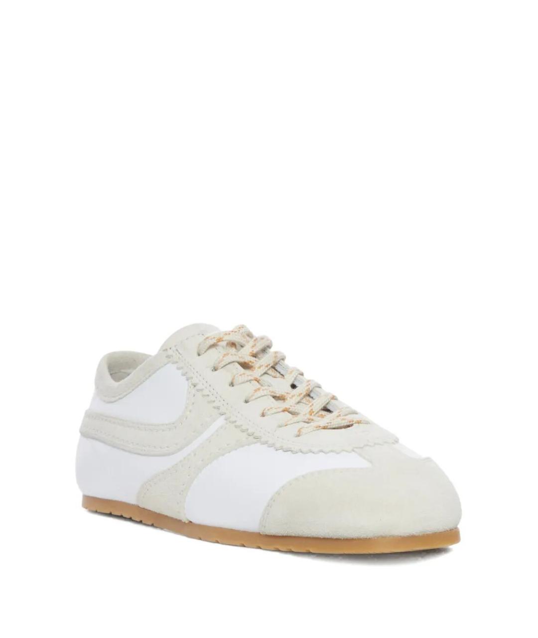 DRIES VAN NOTEN Белые кожаные кроссовки, фото 2