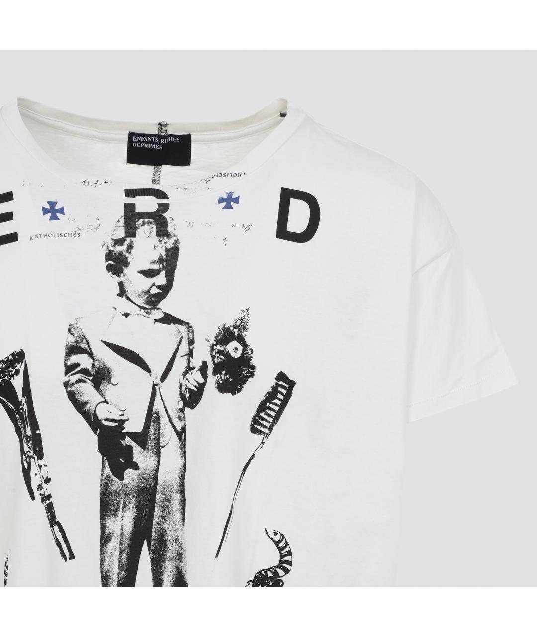 Enfants Riches Déprimés Белая хлопковая футболка, фото 5
