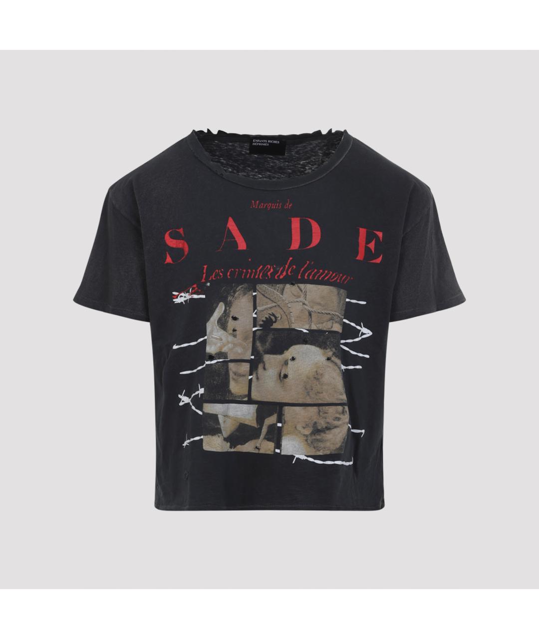 Enfants Riches Déprimés Черная хлопковая футболка, фото 2