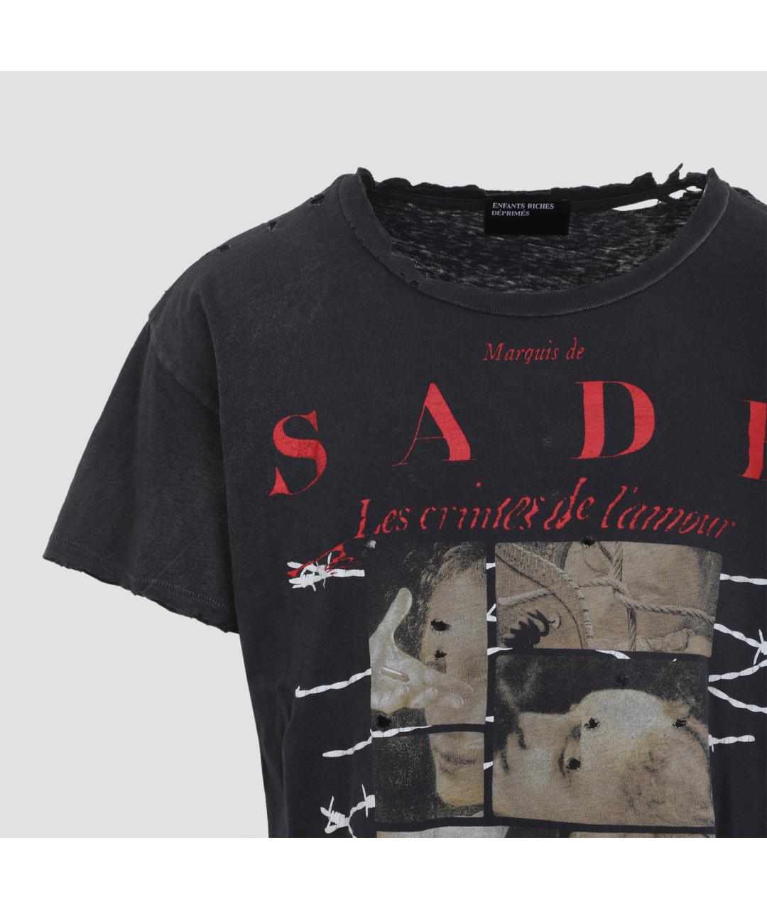 Enfants Riches Déprimés Черная хлопковая футболка, фото 5