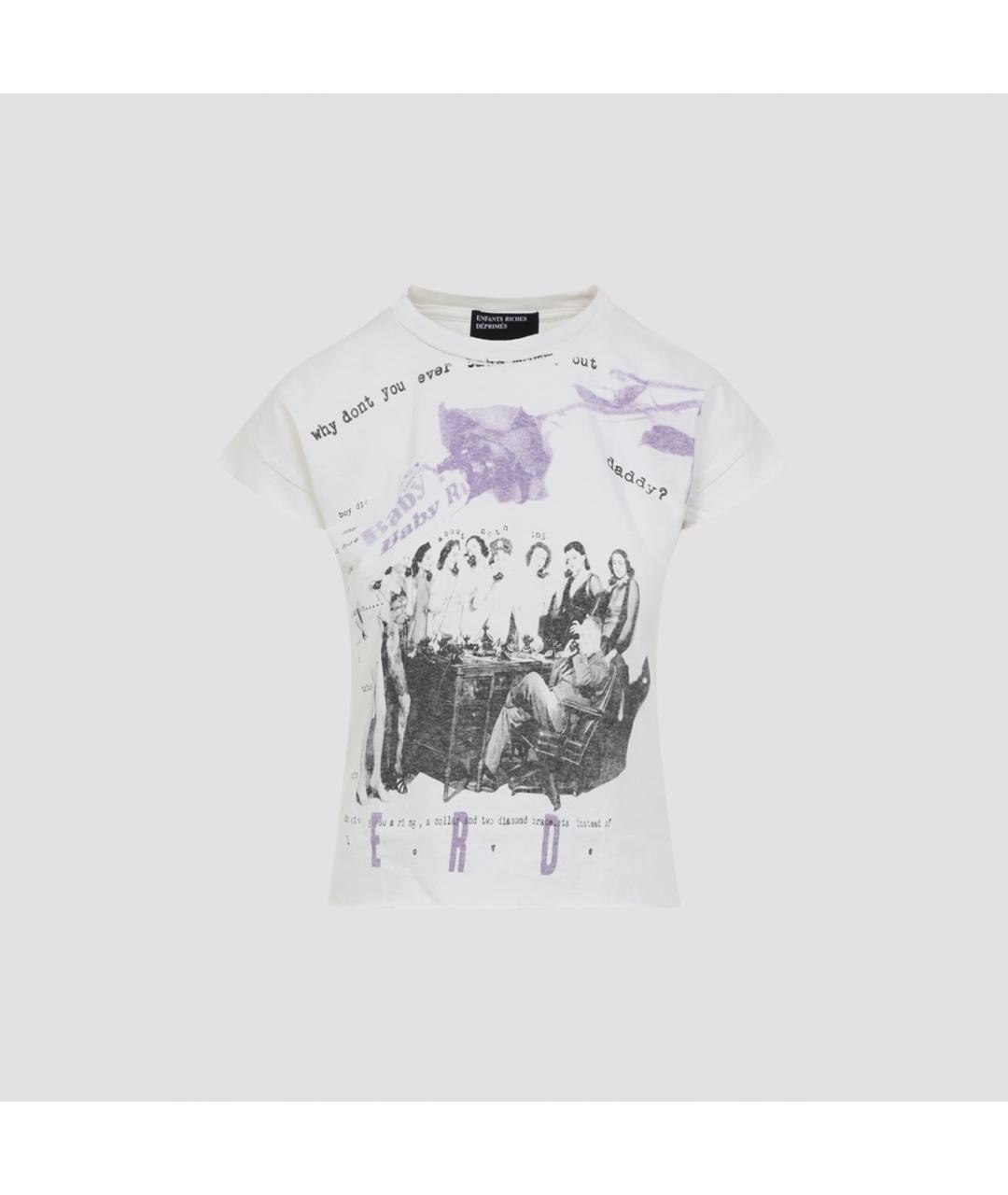 Enfants Riches Déprimés Белая хлопковая футболка, фото 3