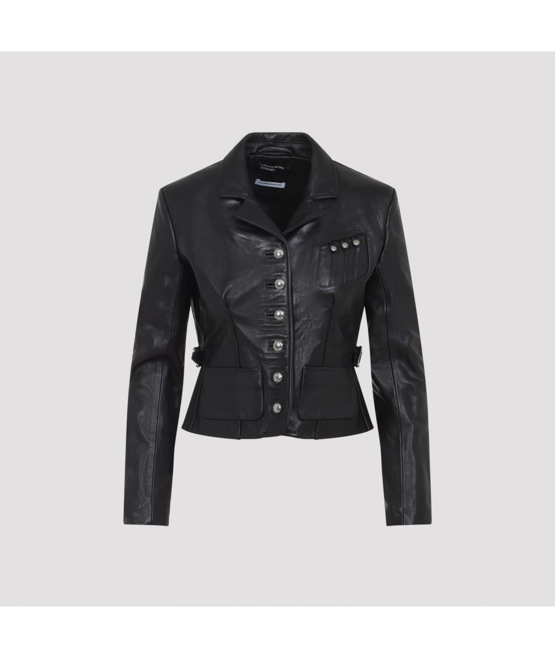 Enfants Riches Déprimés Черная кожаная куртка, фото 2