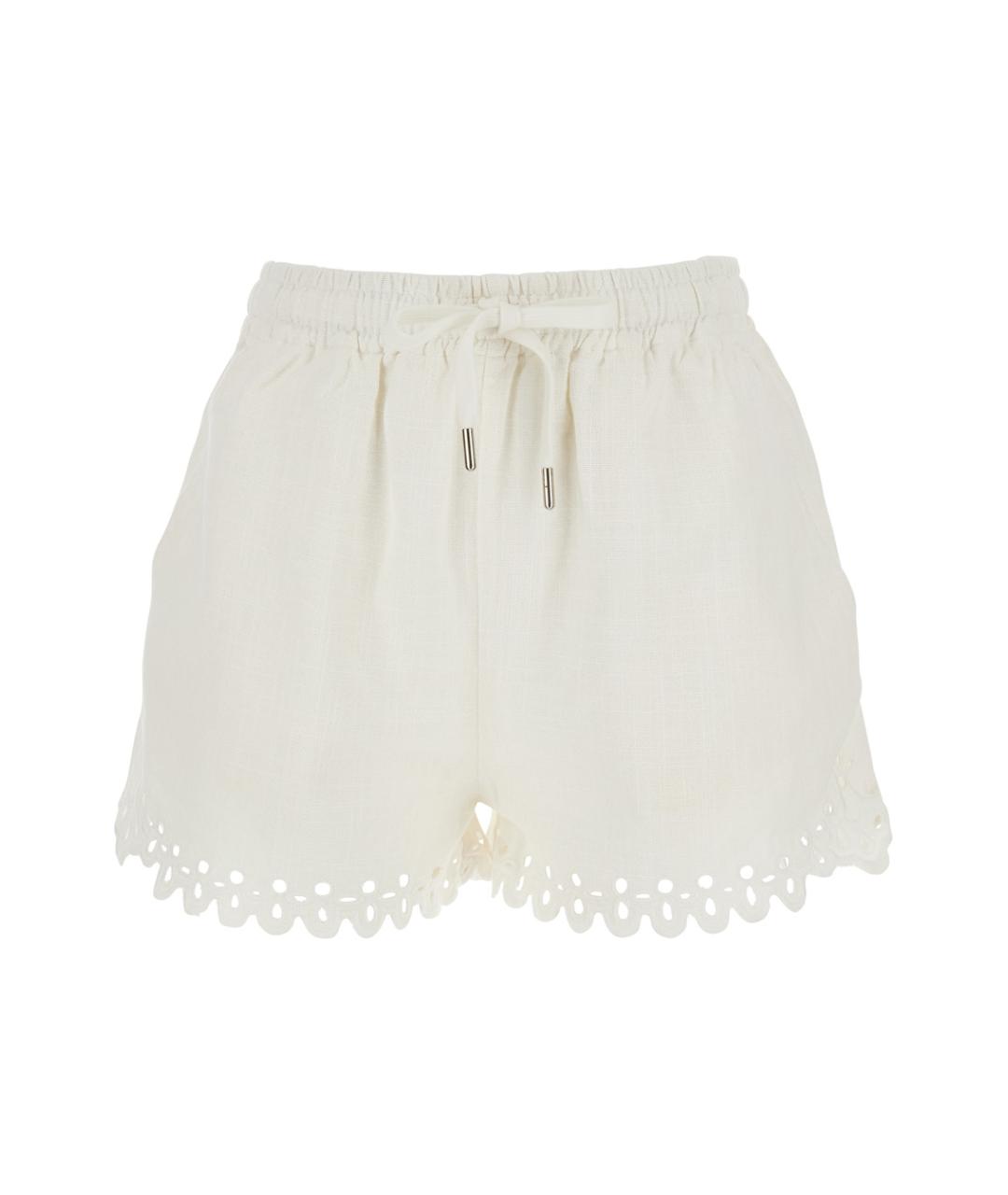 ISABEL MARANT Белые хлопковые шорты, фото 1