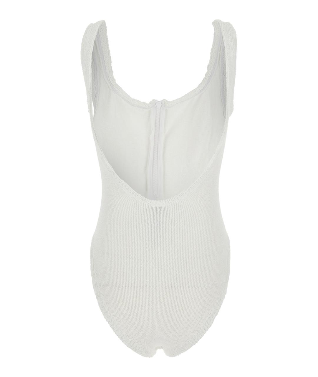 HUNZA G Белый купальник, фото 2