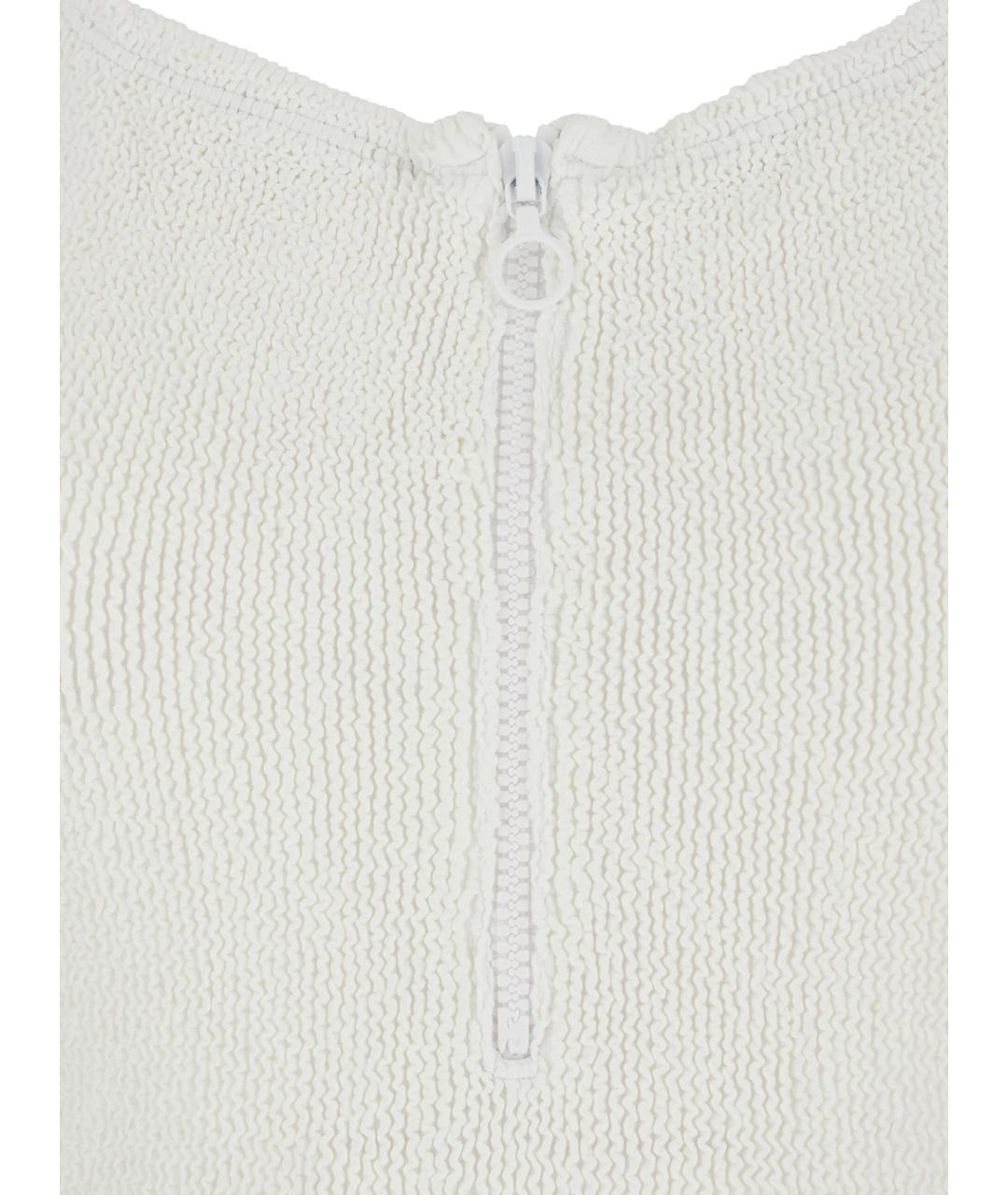 HUNZA G Белый купальник, фото 3