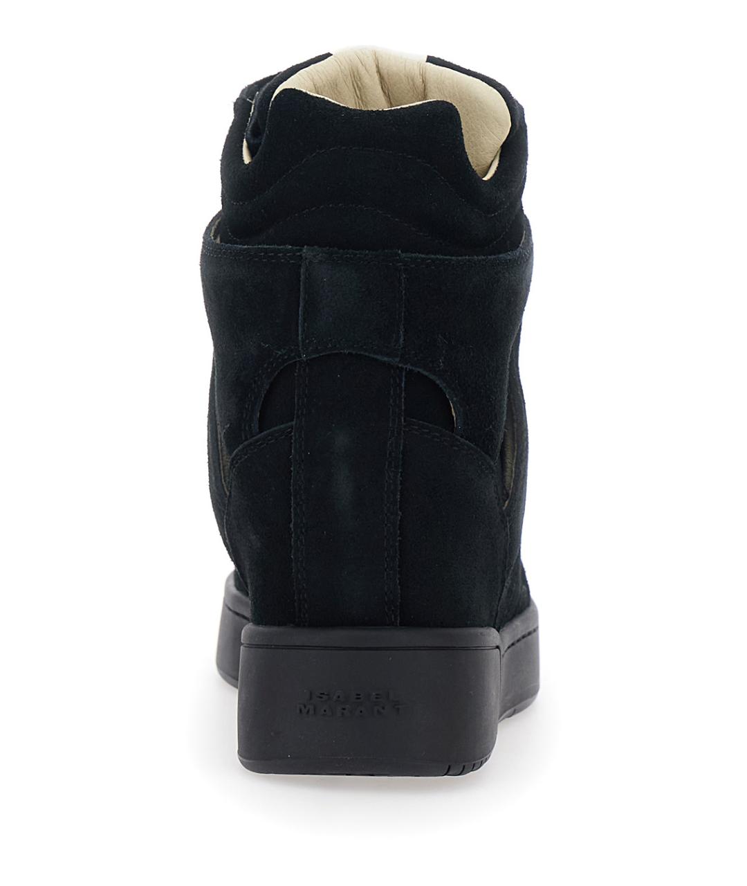 ISABEL MARANT Черные замшевые кроссовки, фото 4