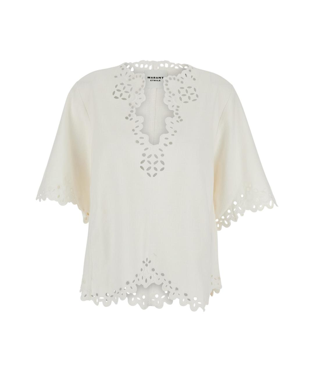 ISABEL MARANT Белая хлопковая блузы, фото 1