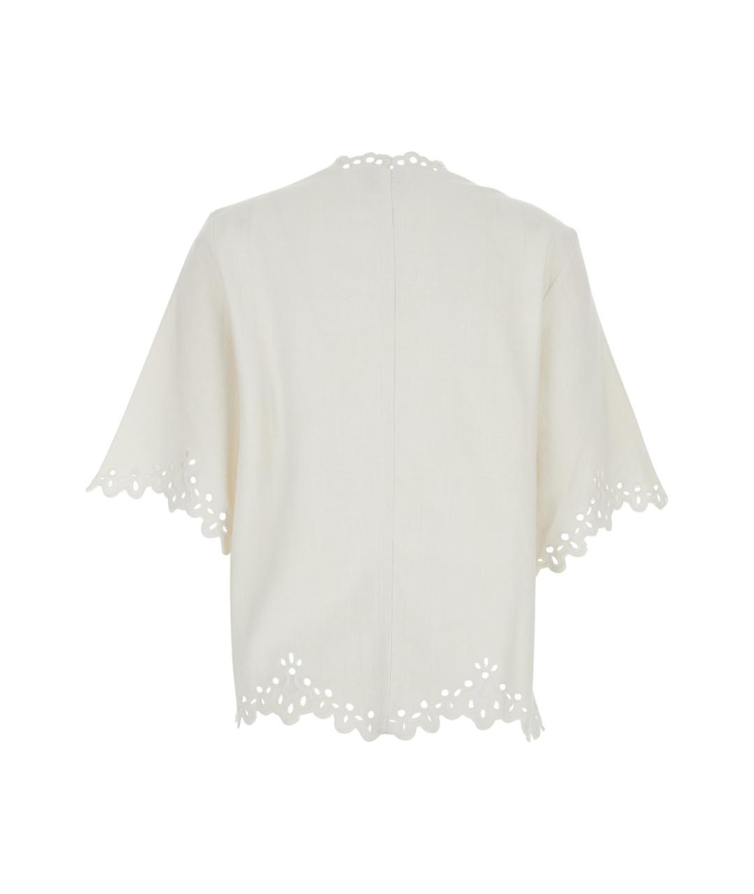 ISABEL MARANT Белая хлопковая блузы, фото 2