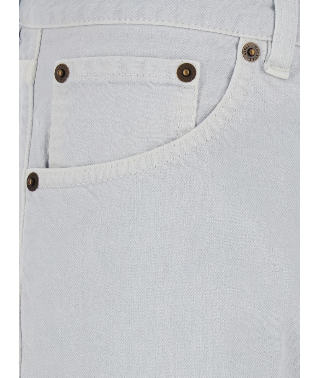 HAIKURE Серые хлопковые прямые джинсы, фото 3