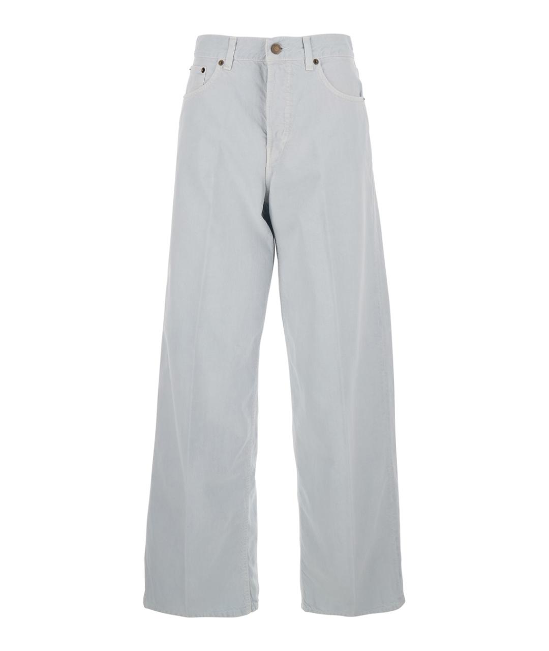 HAIKURE Серые хлопковые прямые джинсы, фото 1