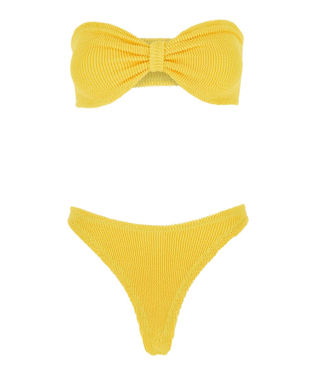 HUNZA G Желтый купальник, фото 1