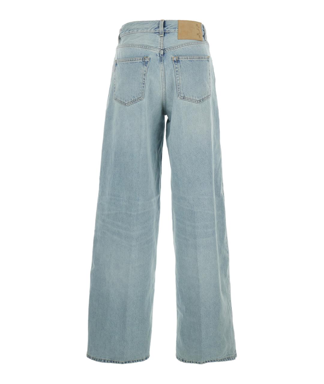 HAIKURE Голубые хлопковые прямые джинсы, фото 2