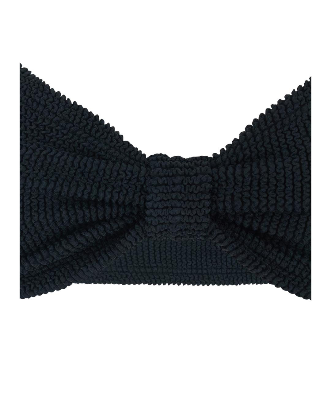 HUNZA G Черный полиамидовый купальник, фото 3