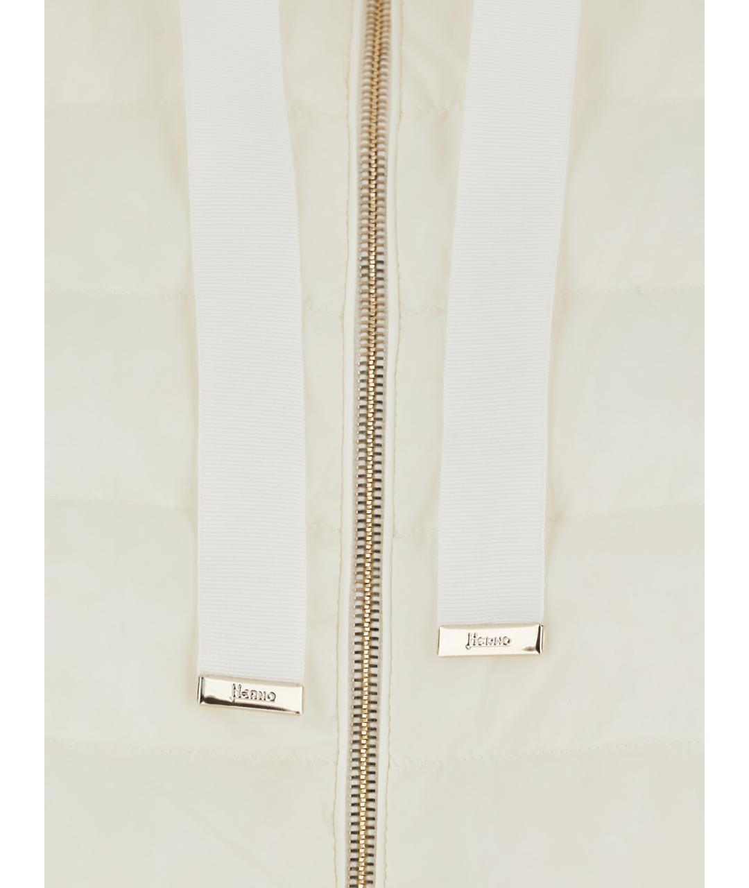 HERNO Белый полиамидовый пуховик, фото 3