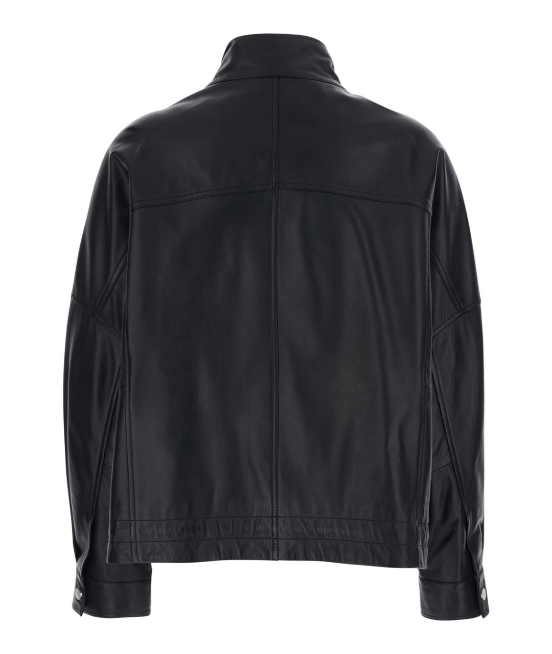 PINKO Черная кожаная куртка, фото 2