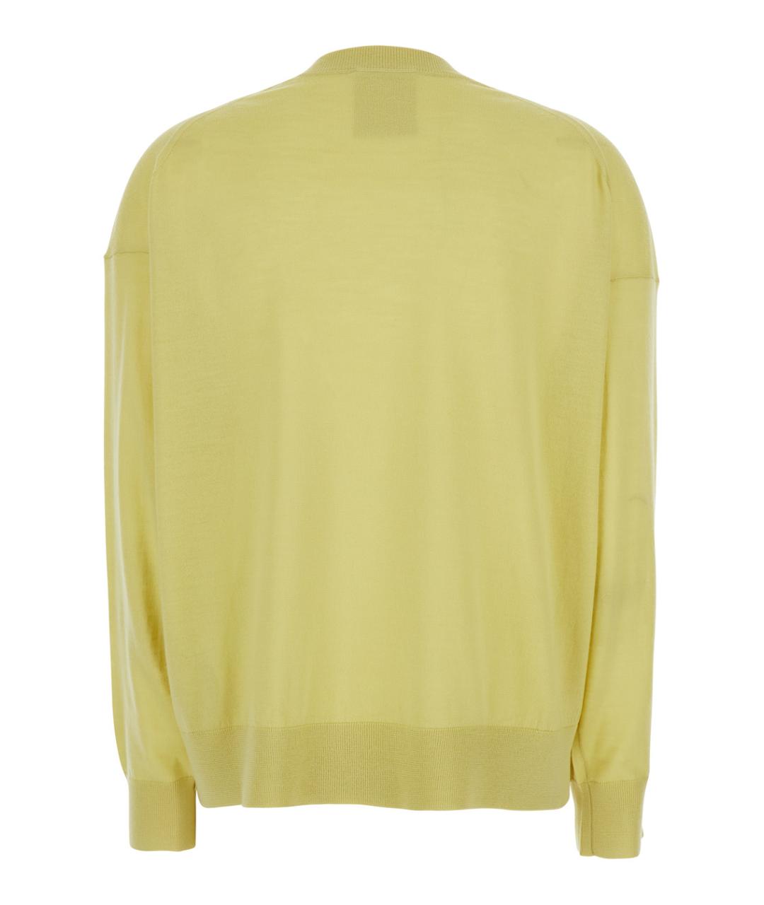 SEMICOUTURE Желтый шерстяной джемпер / свитер, фото 2