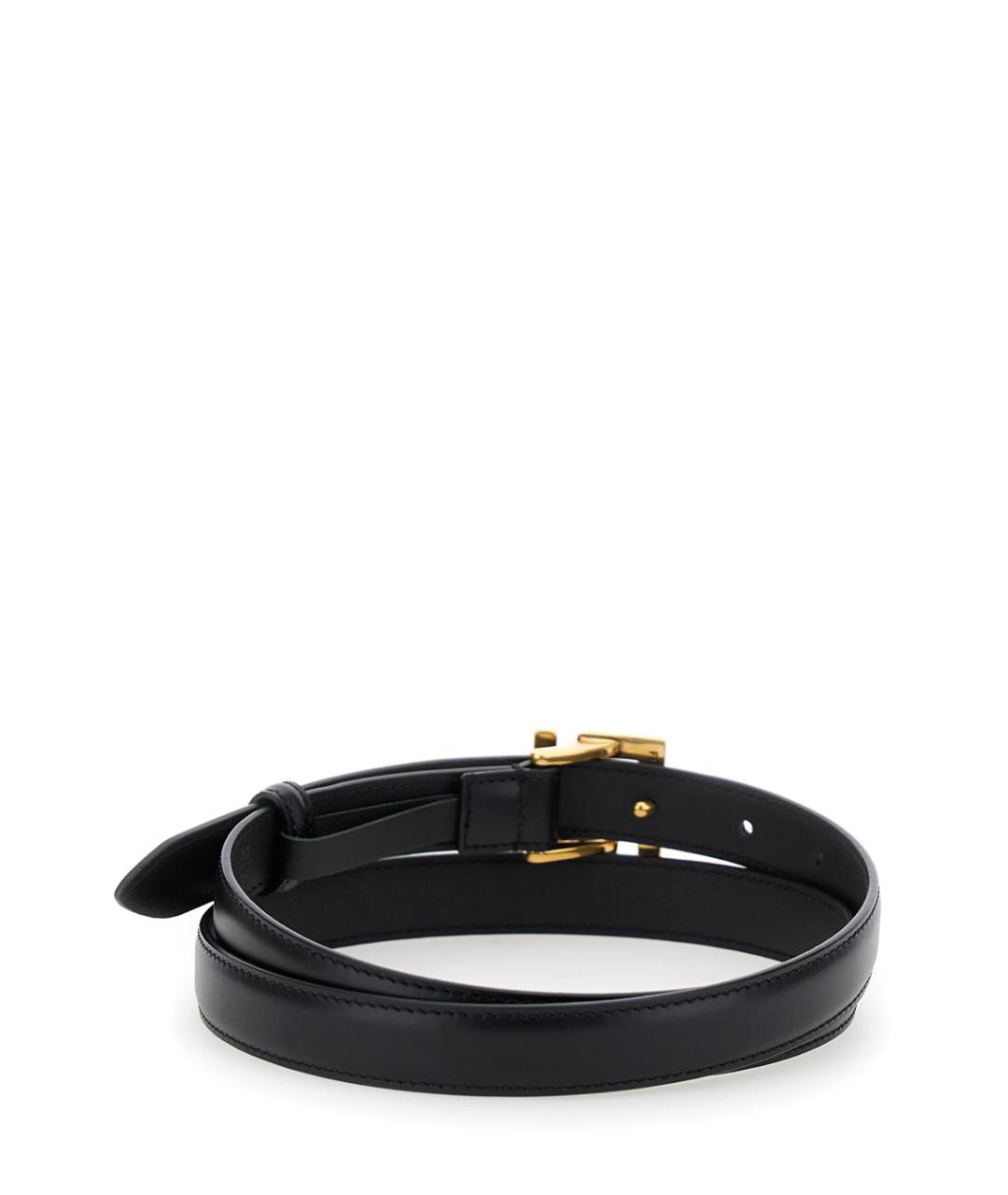 FENDI Черный кожаный ремень, фото 2