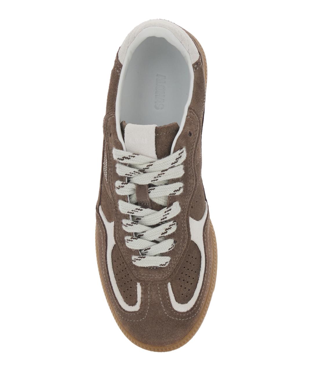 ALOHAS Коричневые замшевые кроссовки, фото 4