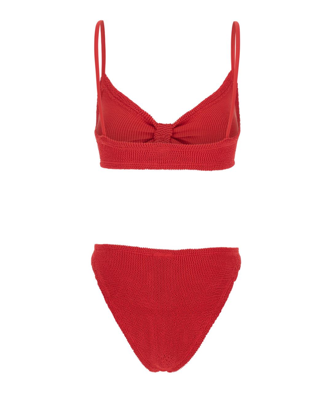 HUNZA G Красный полиамидовый купальник, фото 2