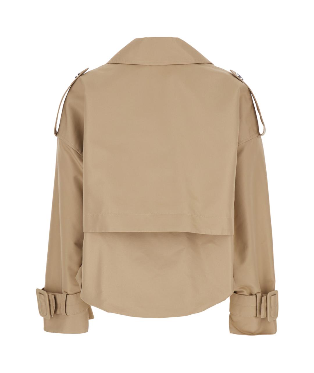 PINKO Бежевый хлопковый тренч/плащ, фото 2