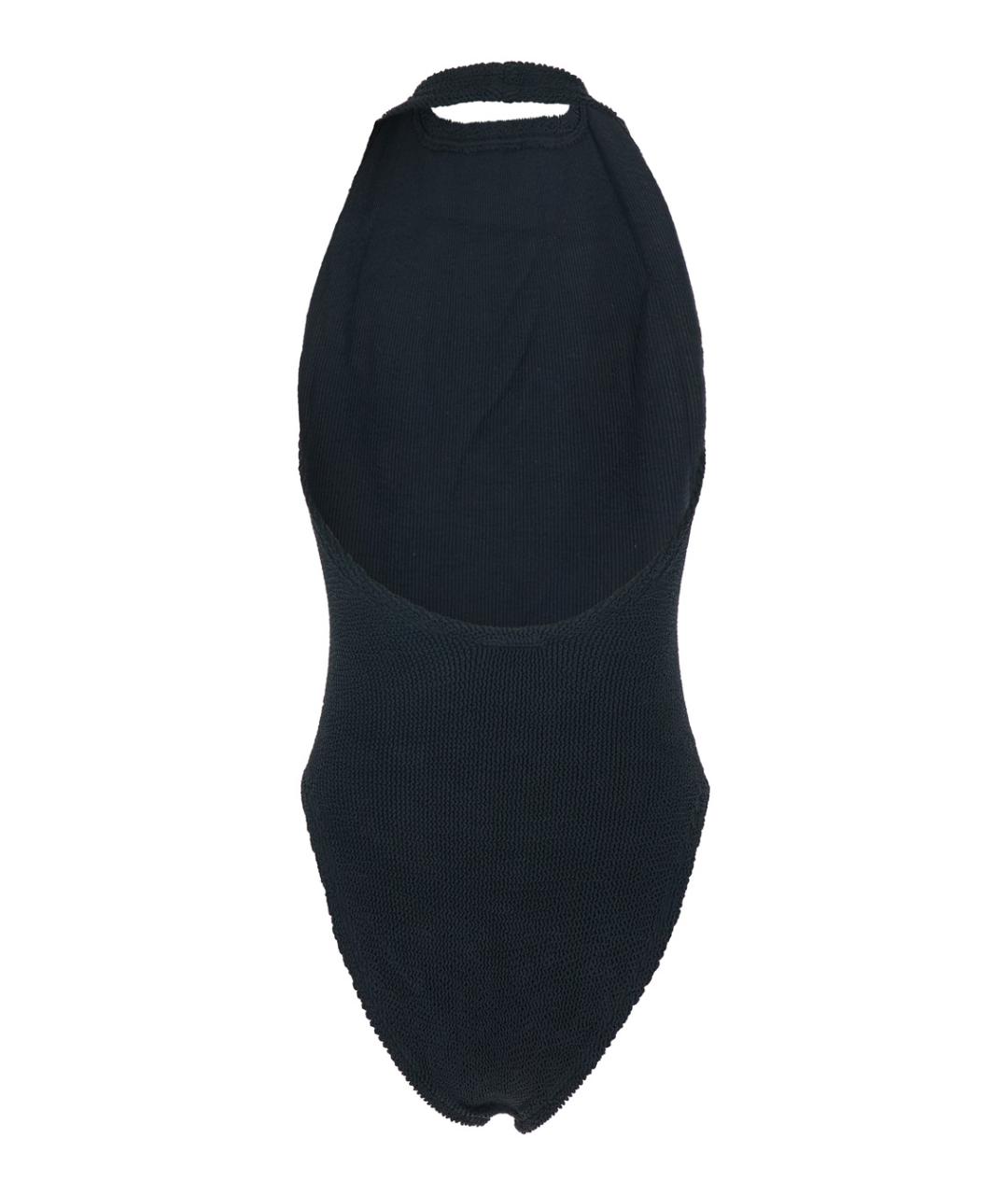 HUNZA G Черный полиамидовый купальник, фото 2