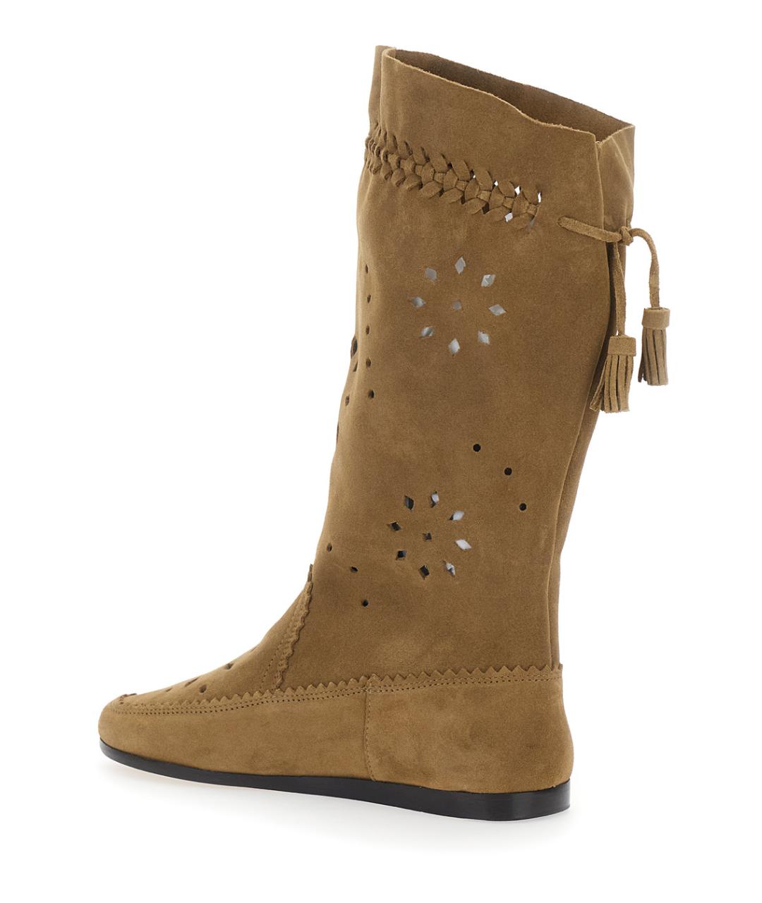 ISABEL MARANT Коричневые замшевые сапоги, фото 3