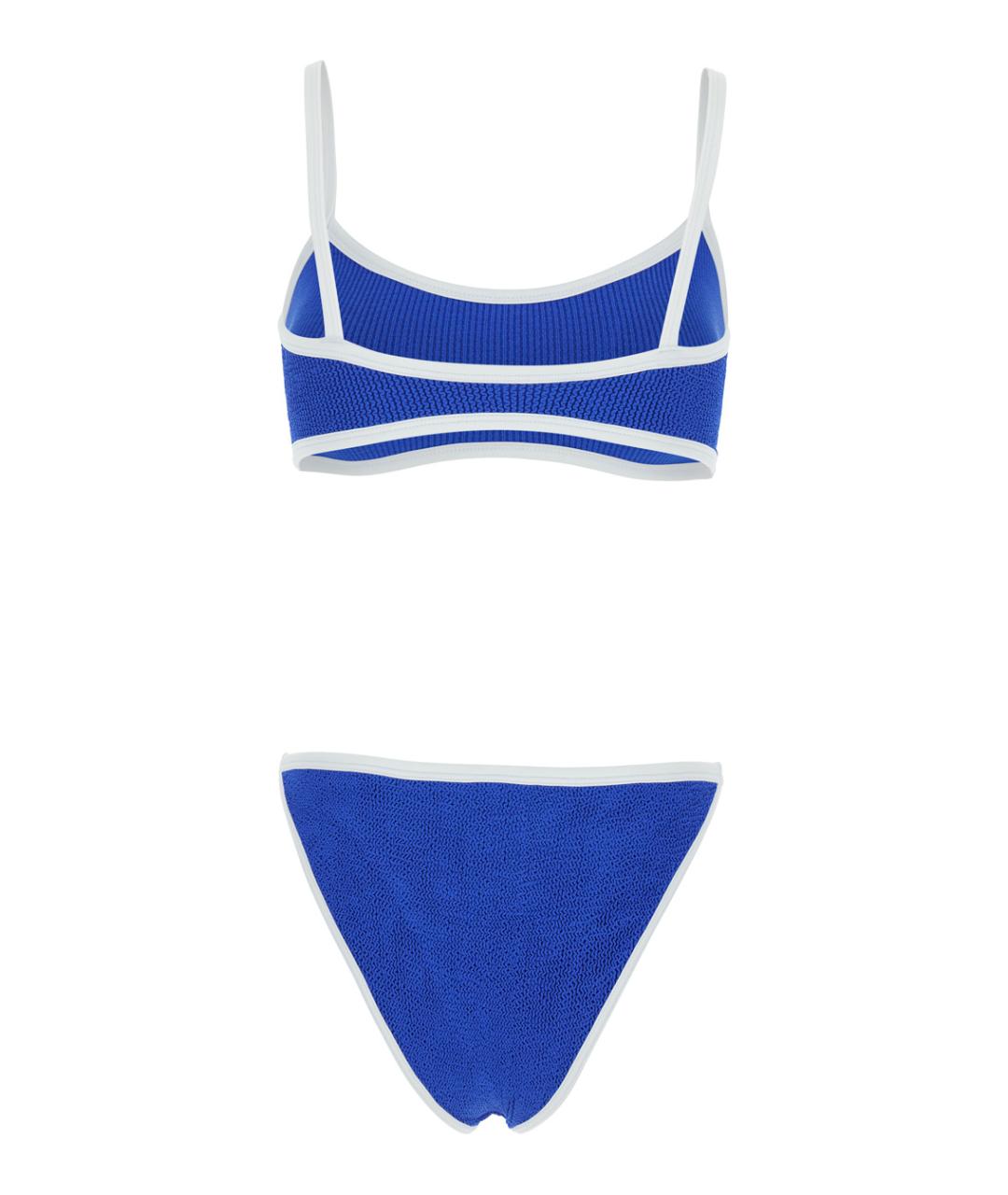 HUNZA G Синий полиамидовый купальник, фото 2