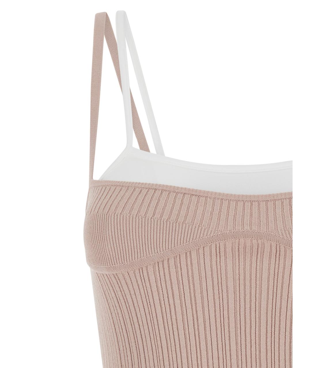 DIESEL Бежевое вискозное повседневное платье, фото 3