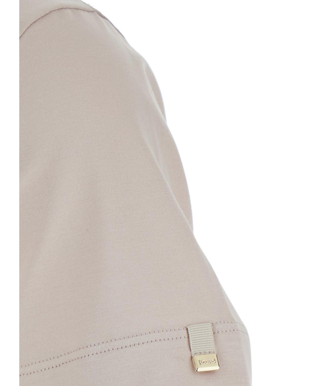 HERNO Розовая хлопковая футболка, фото 3