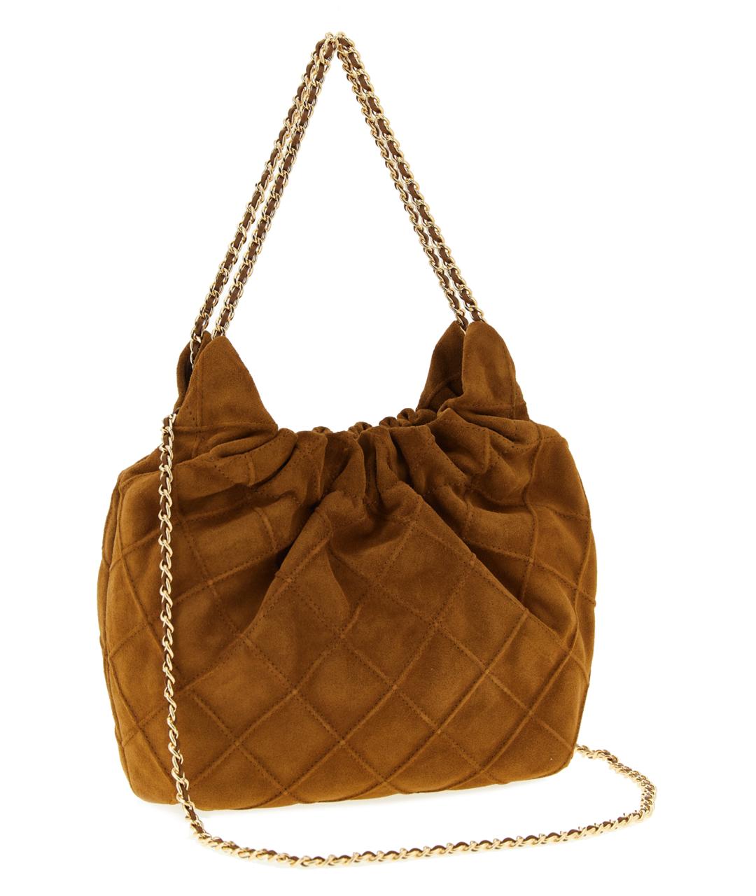 TORY BURCH Коричневая кожаная сумка тоут, фото 2