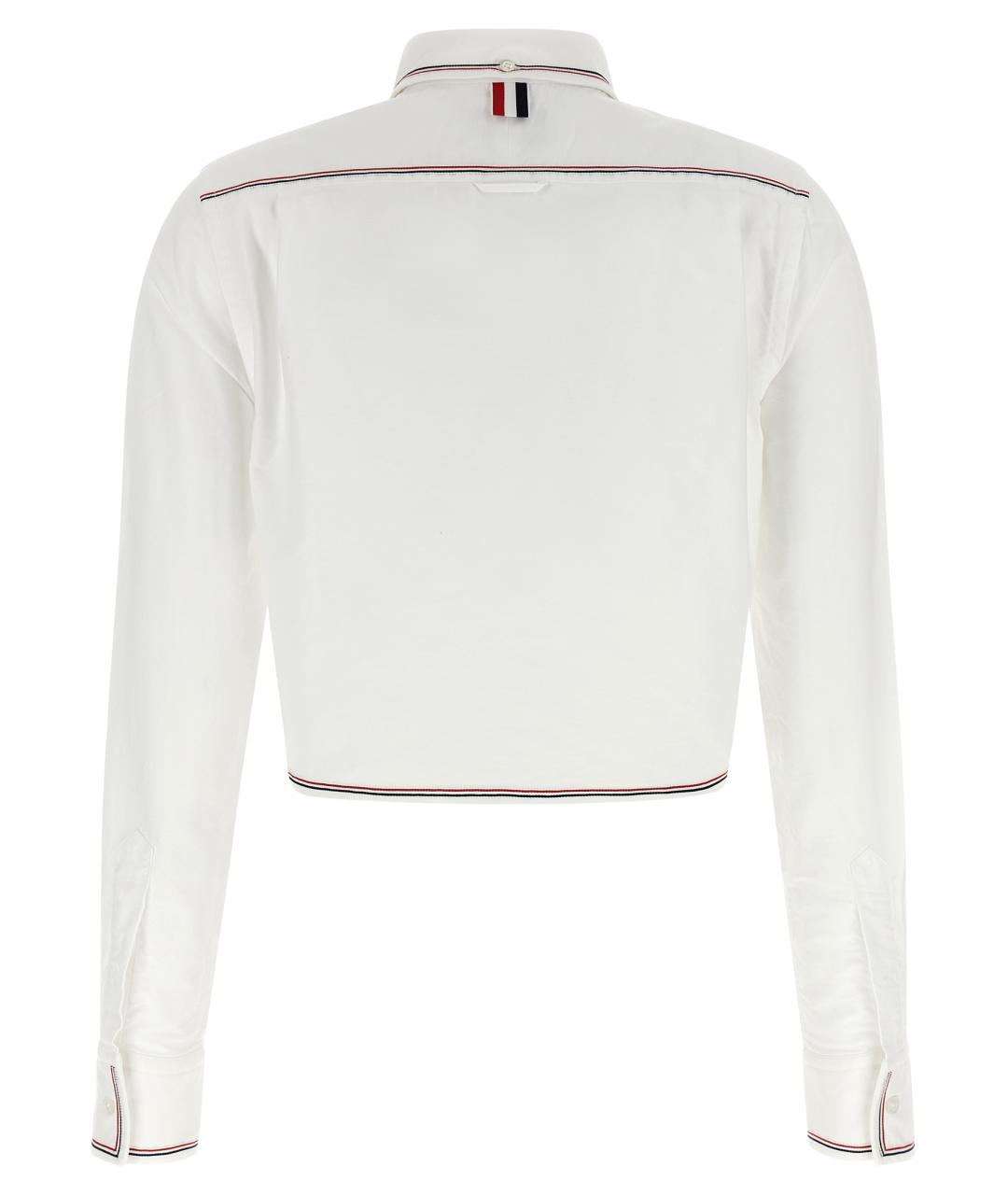 THOM BROWNE Белая хлопковая рубашка, фото 2