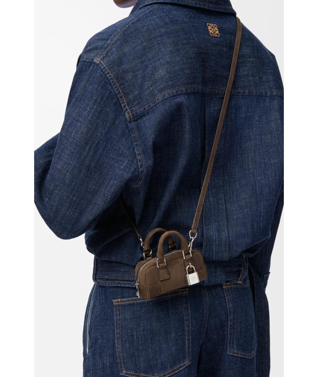 LOEWE Коричневая сумка через плечо, фото 2