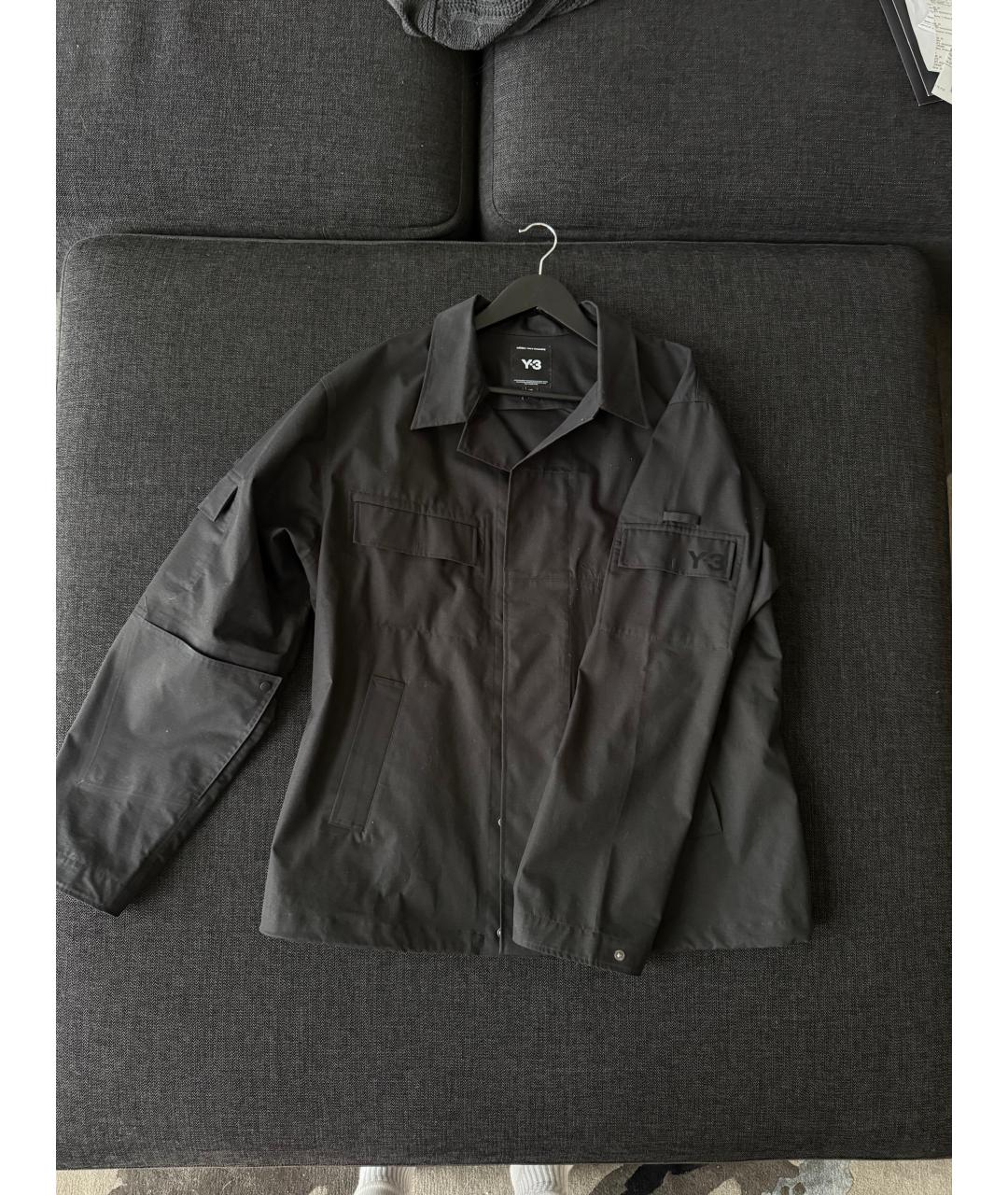Y-3 Черная полиэстеровая куртка, фото 5