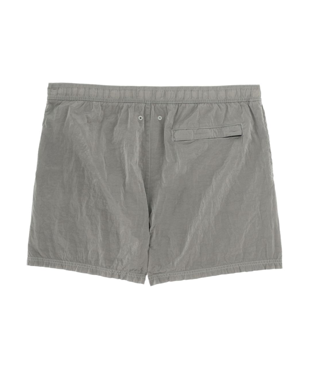 STONE ISLAND Серые полиамидовые шорты, фото 2