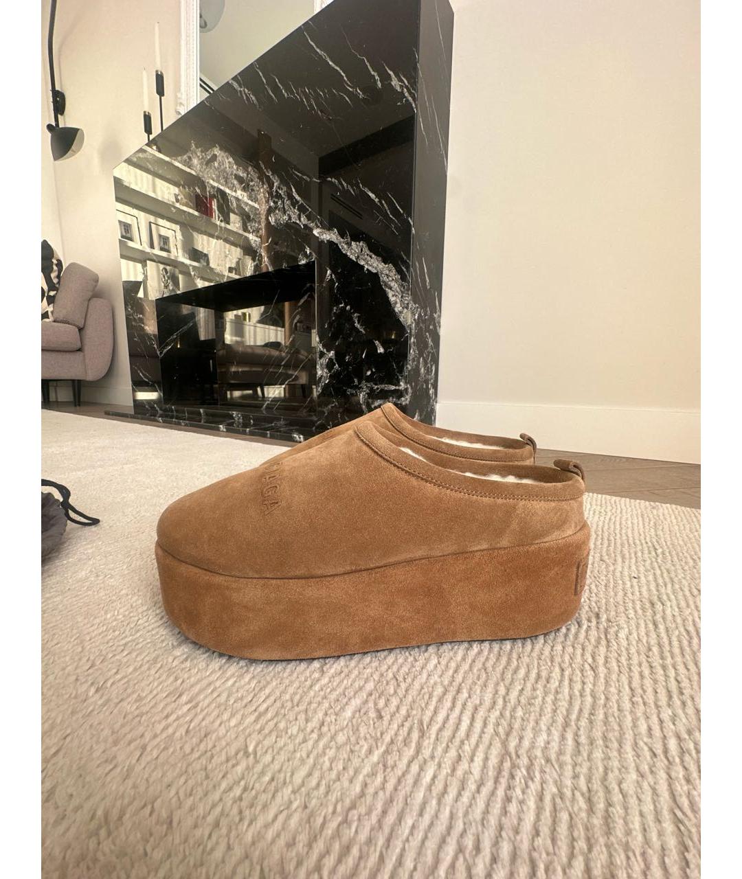 BALENCIAGA Коричневые замшевые ботинки, фото 5