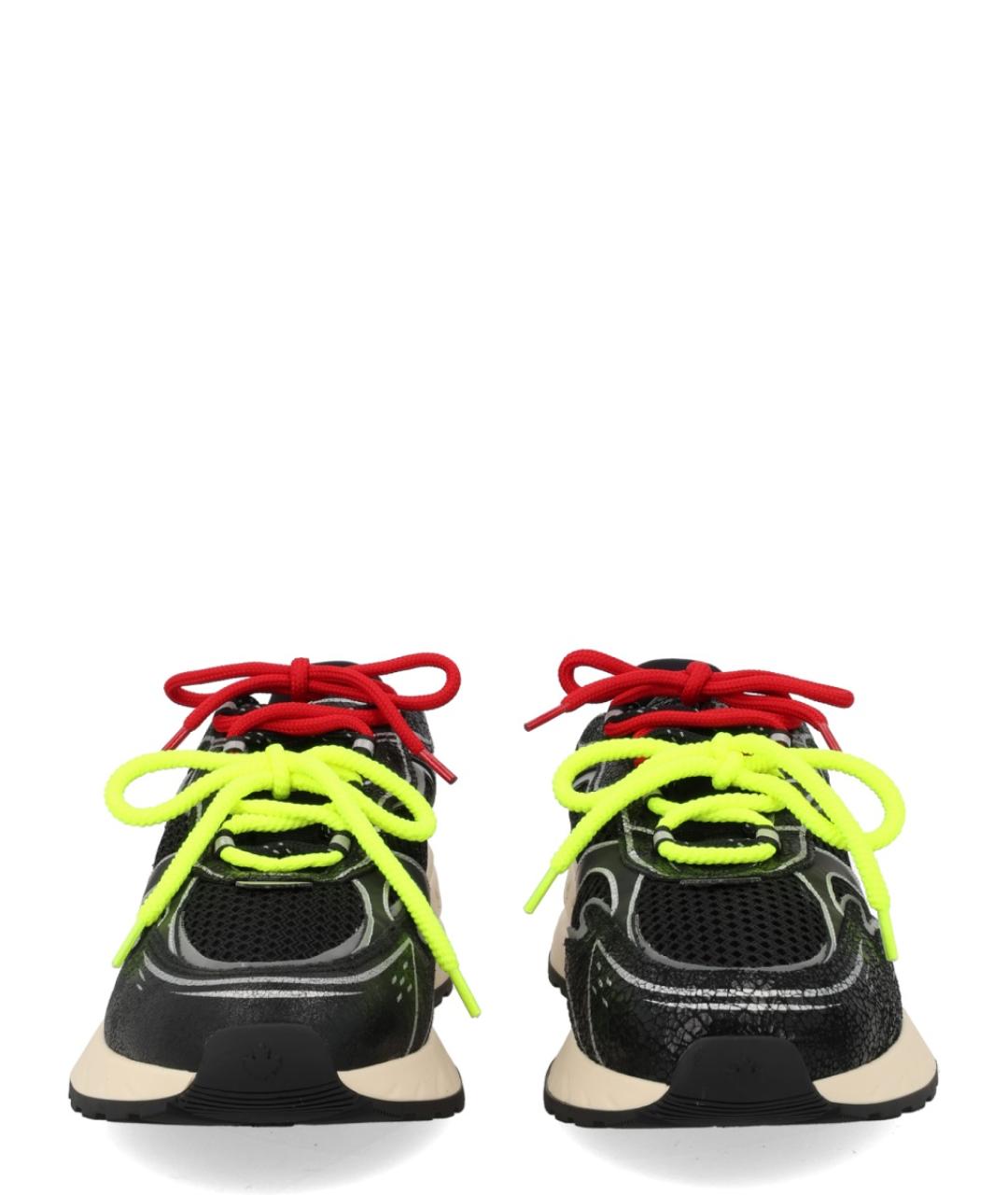 DSQUARED2 Черные синтетические низкие кроссовки / кеды, фото 3