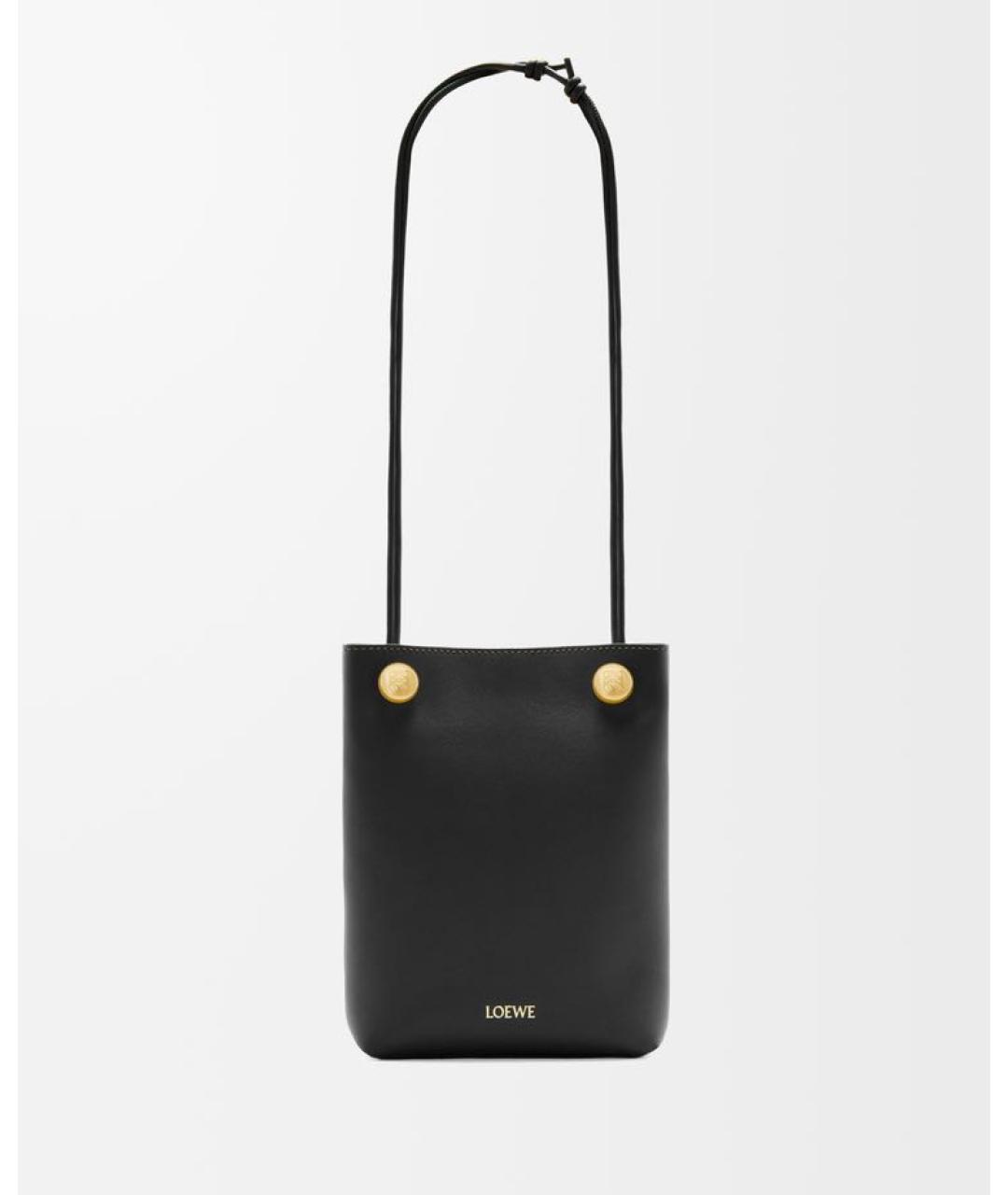 LOEWE Черная кожаная сумка через плечо, фото 5