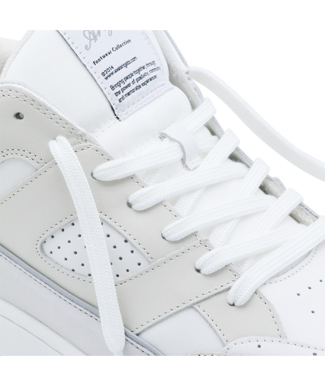 AXEL ARIGATO Белые кожаные низкие кроссовки / кеды, фото 4