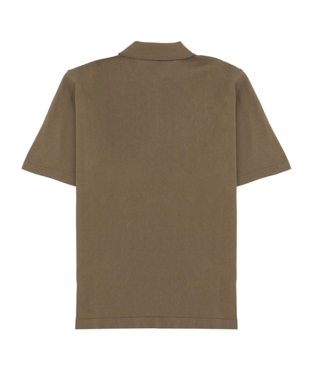 A.P.C. Зеленые хлопковое поло с коротким рукавом, фото 2