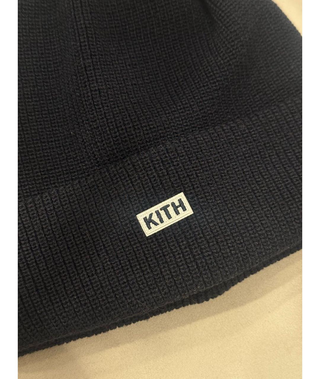 KITH Темно-синяя шерстяная шапка, фото 3