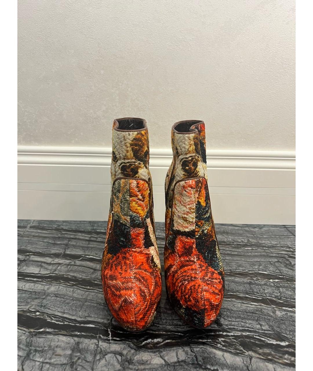 DOLCE&GABBANA Мульти текстильные ботильоны, фото 2