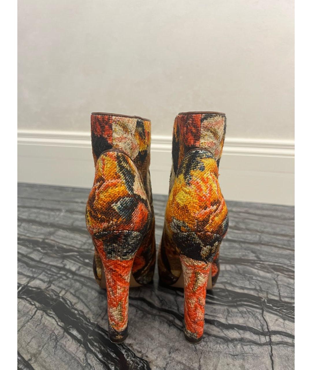 DOLCE&GABBANA Мульти текстильные ботильоны, фото 4