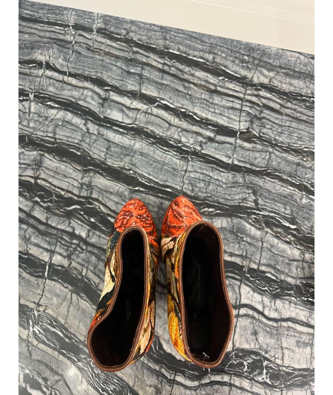 DOLCE&GABBANA Мульти текстильные ботильоны, фото 3