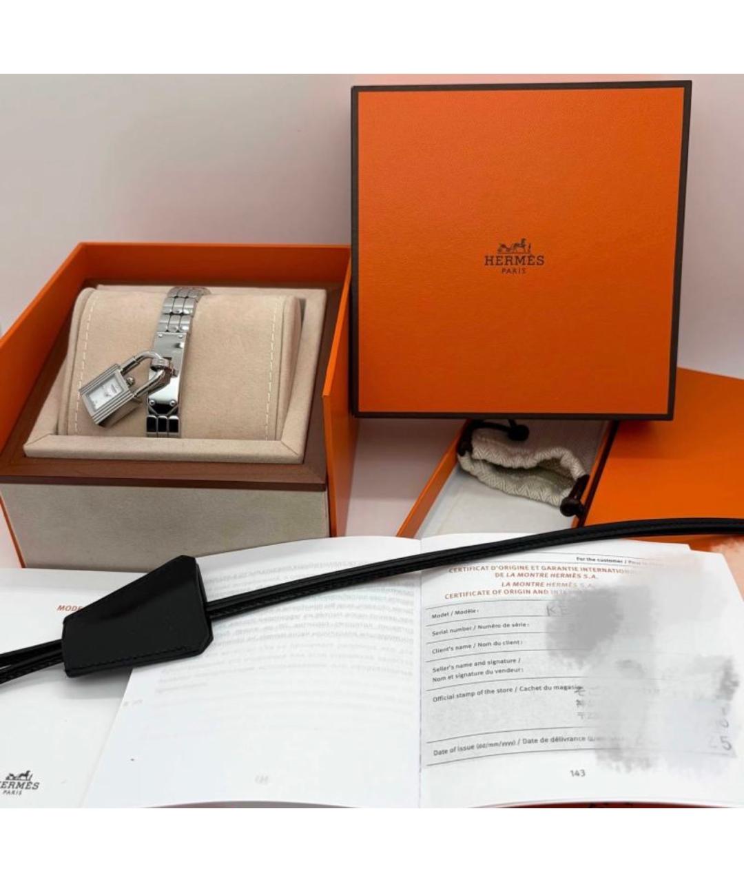 HERMES Серебряные часы, фото 5